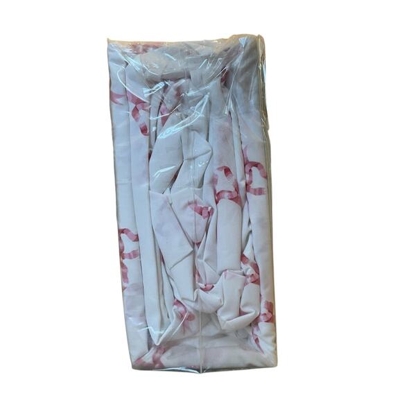 Cath Kidston 4pc KING Sheet Set Hot Pink Ribbons & Bows 100% Cotton White New - Picture 12 of 12